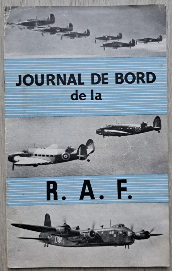 English 1942 published booklet "JOURNAL DE BORD de la R.A.F.