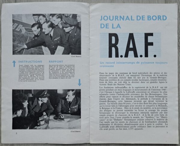 English 1942 published booklet "JOURNAL DE BORD de la R.A.F. - Image 3