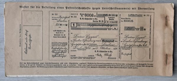 German checkbook, Dresden. Used in 1941/1942. - Image 2